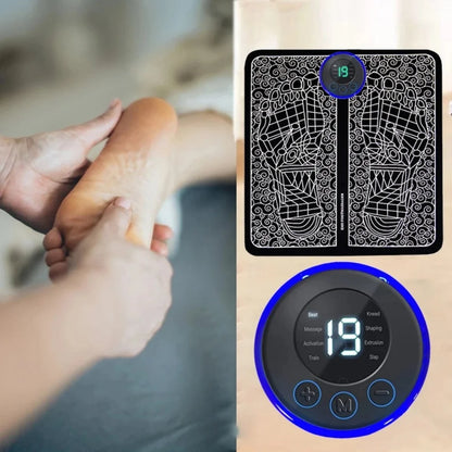 EMS Microcurrent Massage Foot Massager Pad Feet Muscle Stimulator Improve Blood Circulation Relieve Pain Foot Massage Mat