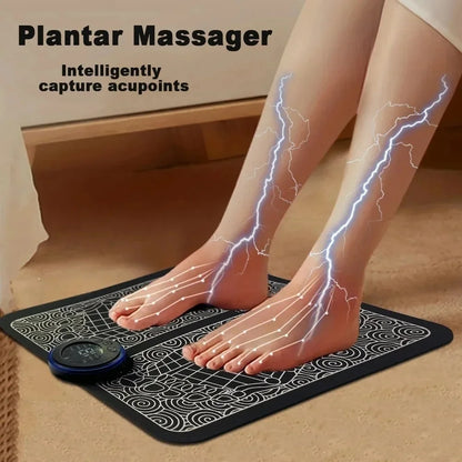 EMS Microcurrent Massage Foot Massager Pad Feet Muscle Stimulator Improve Blood Circulation Relieve Pain Foot Massage Mat
